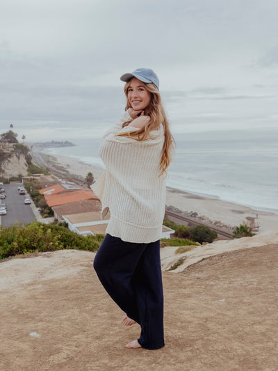 Seaside Serenity Cable Knit Cardigan by 75