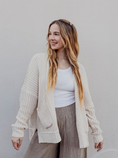 Seaside Serenity Cable Knit Cardigan by 75