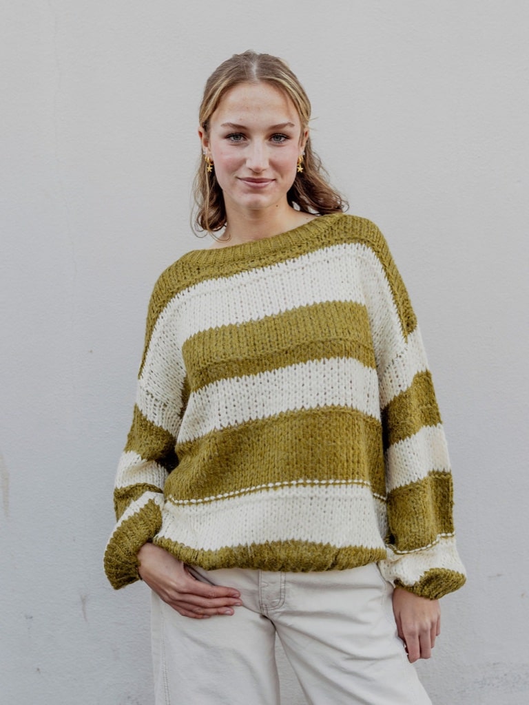 Crew Neck Knit Sweater by 75