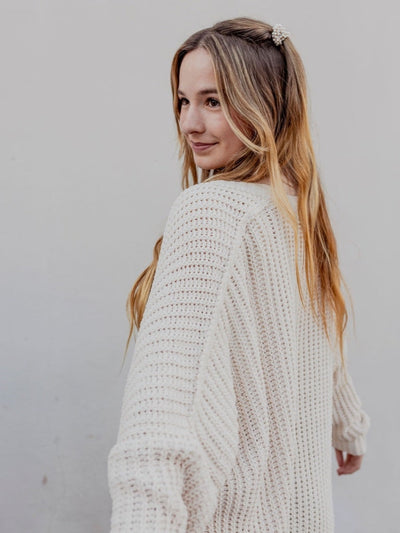 Seaside Serenity Cable Knit Cardigan by 75
