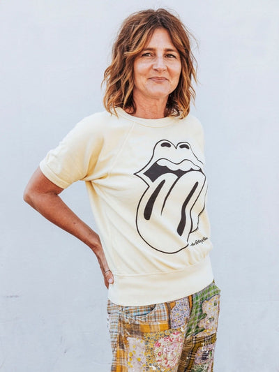 Rolling Stones Ivory Raglan Tee