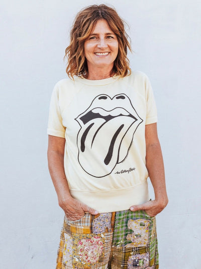 Rolling Stones Ivory Raglan Tee