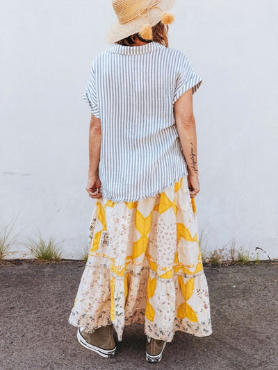 Friendship Star Quilt Skirt 150 by Magnolia Pearl