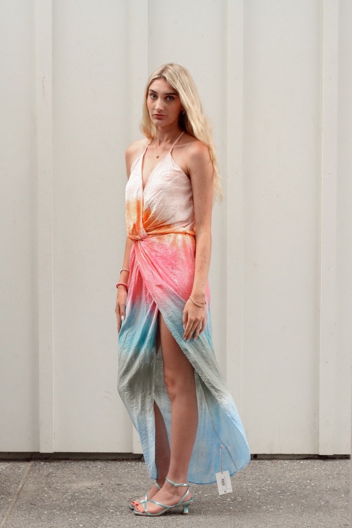 strapless open back dress Young Fabulous & Broke Siren Slip Dress