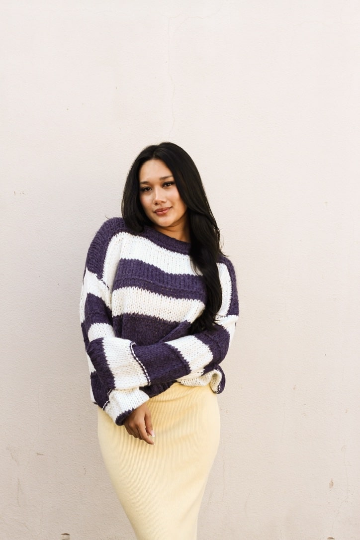 Crew Neck Knit Sweater by 75
