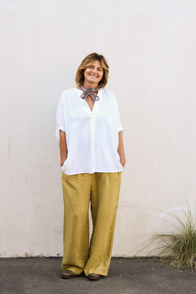 Moss Linen Pant