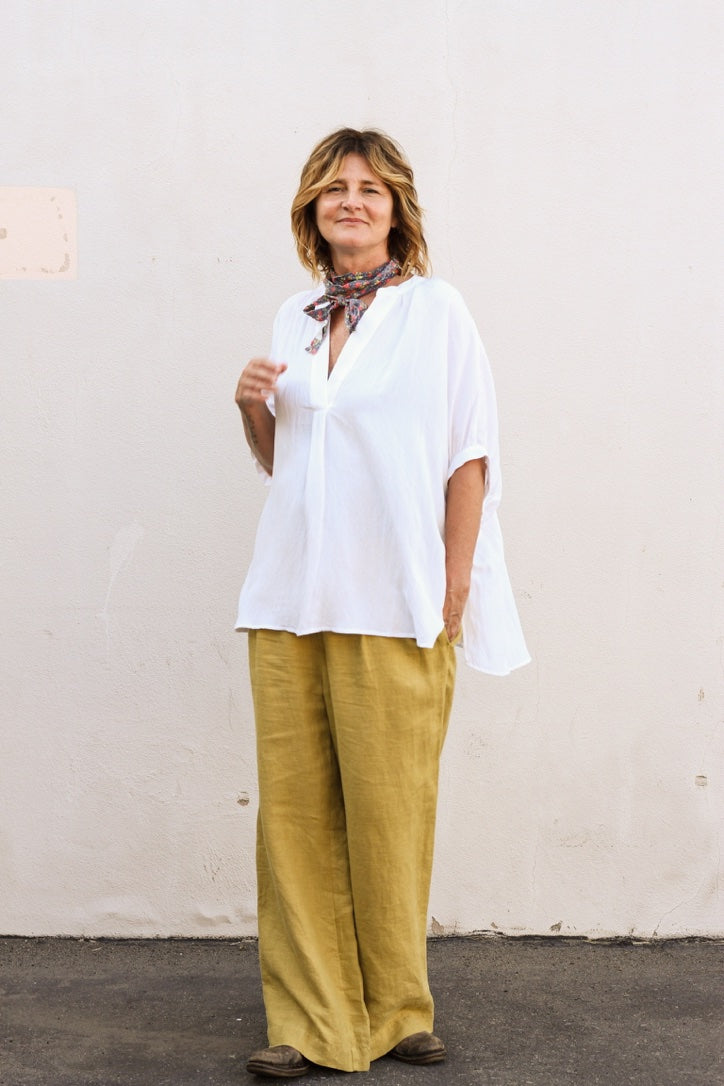 Moss Linen Pant