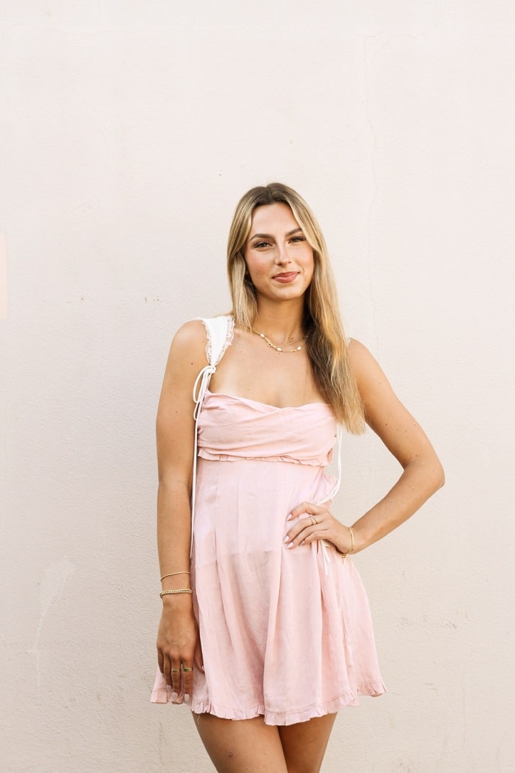 strapless open back dress for Love & Lemons