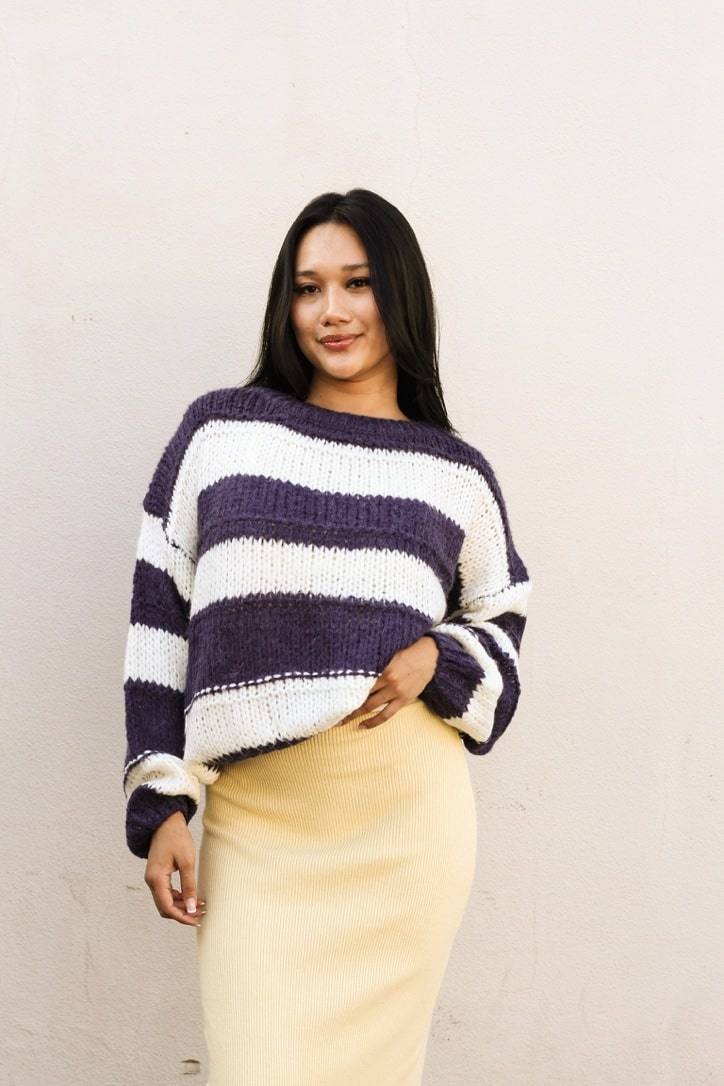 Crew Neck Knit Sweater by 75