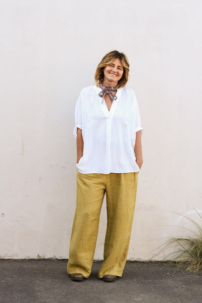 Moss Linen Pant