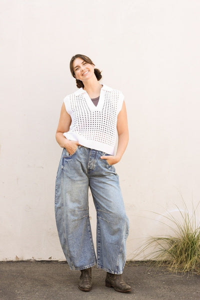 Taye Henley Top by Velvet by Graham & Spencer