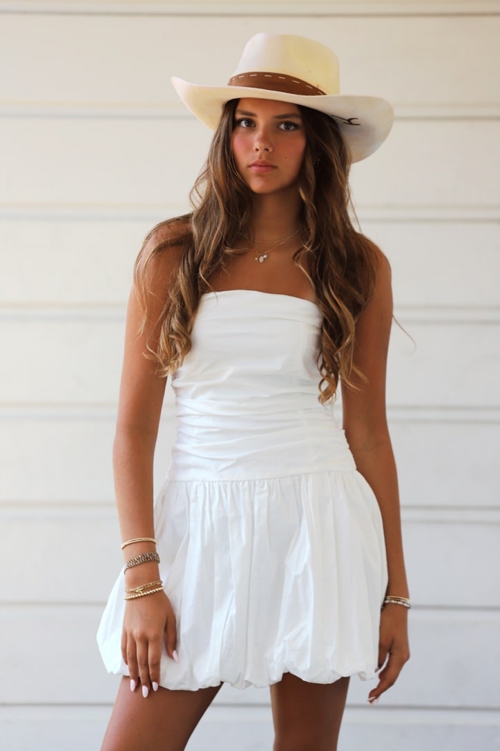 Cloud Nine Cotton Bubble Mini Dress by 75