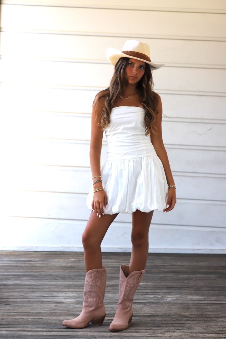 Cloud Nine Cotton Bubble Mini Dress by 75