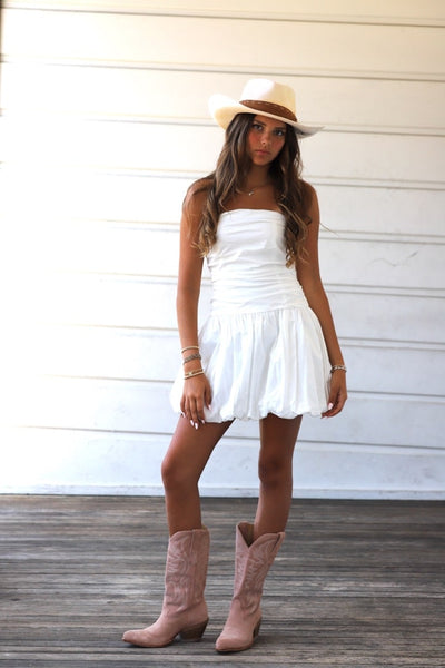 Cloud Nine Cotton Bubble Mini Dress by 75