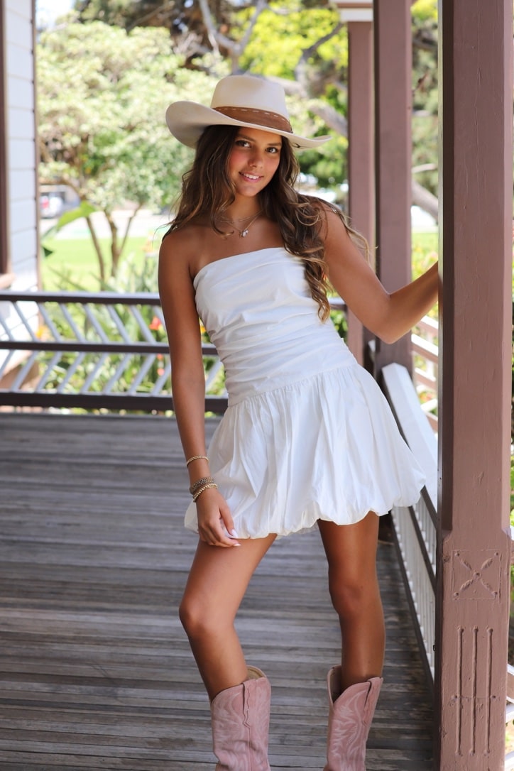 Cloud Nine Cotton Bubble Mini Dress by 75