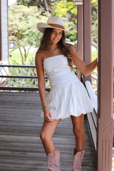 Cloud Nine Cotton Bubble Mini Dress by 75