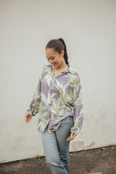 Tropical Periwinkle Akumal Shirt by Malai