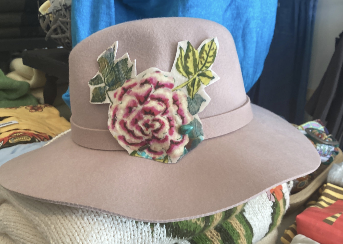Rose hat by Dallas B