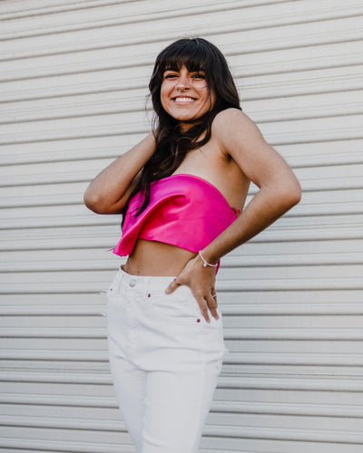 Satin Tube Scarf Top