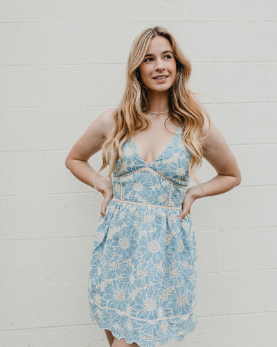 Florence Embroidered Dress by Adelyn Rae    