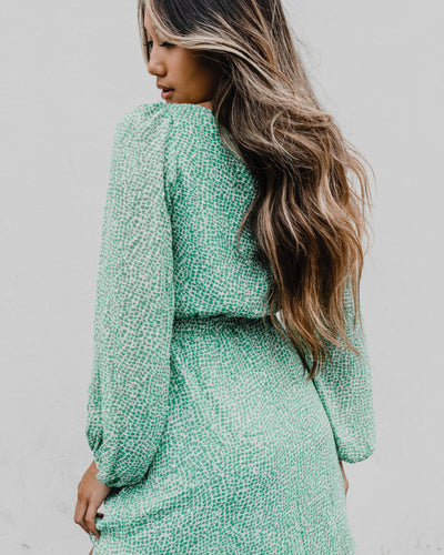 LILY DRESS IN GREEN by Traffic People