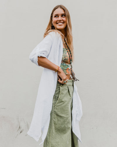 Linen Cardigan 60269