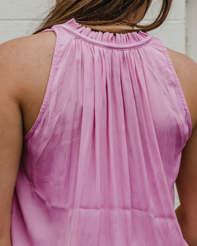Cara Sleeveless Pleated Mini Dress by Current Air