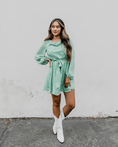 LILY DRESS IN GREEN by Traffic People