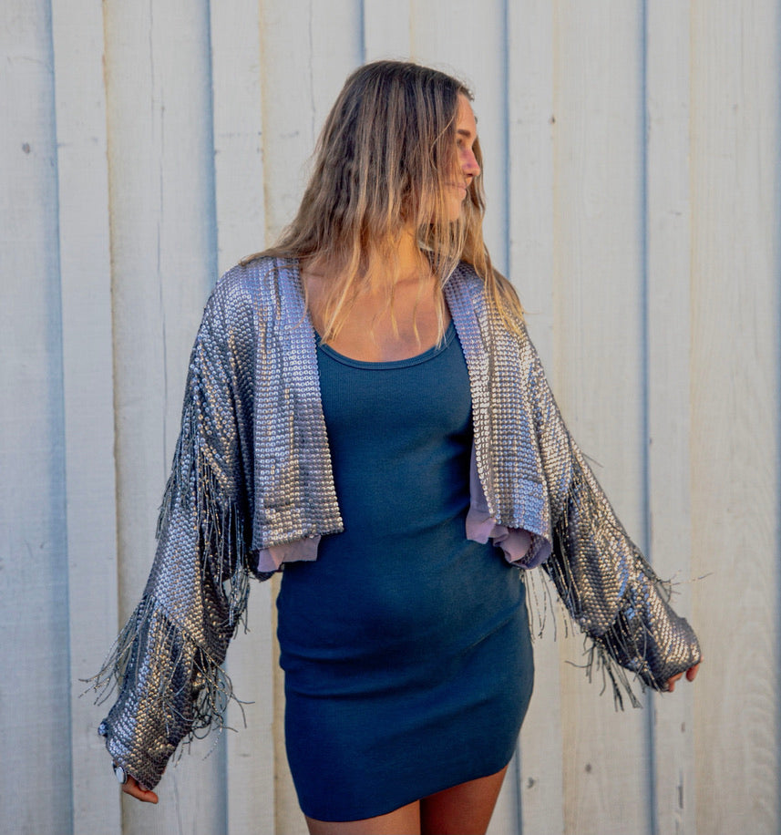 Mini Blondie Cotton Rib Tank Dress by Perfect White Tee