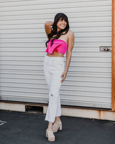 Satin Tube Scarf Top