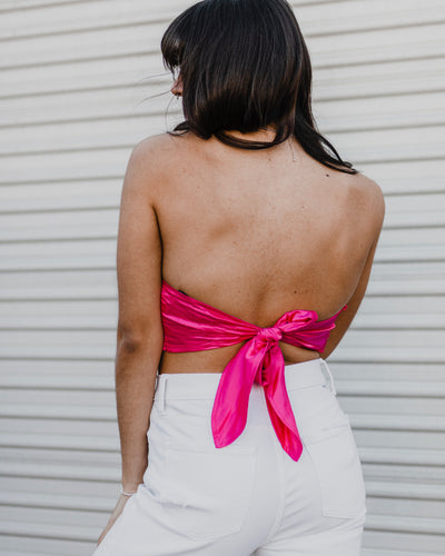 Satin Tube Scarf Top