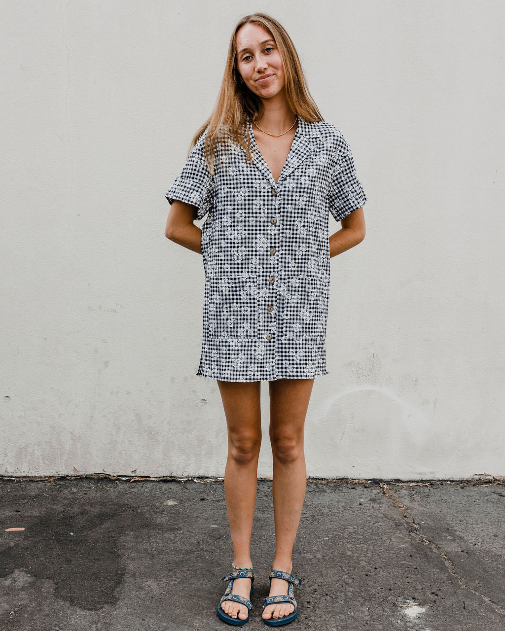 Ozel Mini Shirt Dress by Self Contrast