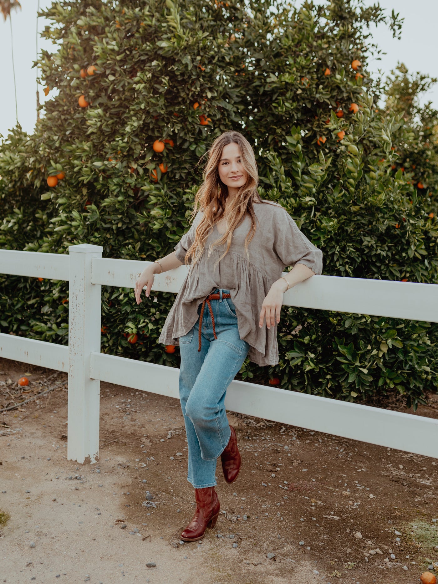 50% Linen and 50% Cotton Top