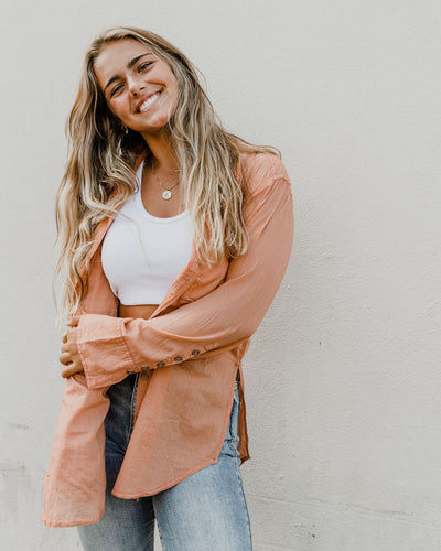 SHEER LUCK SHIRT by Free People
