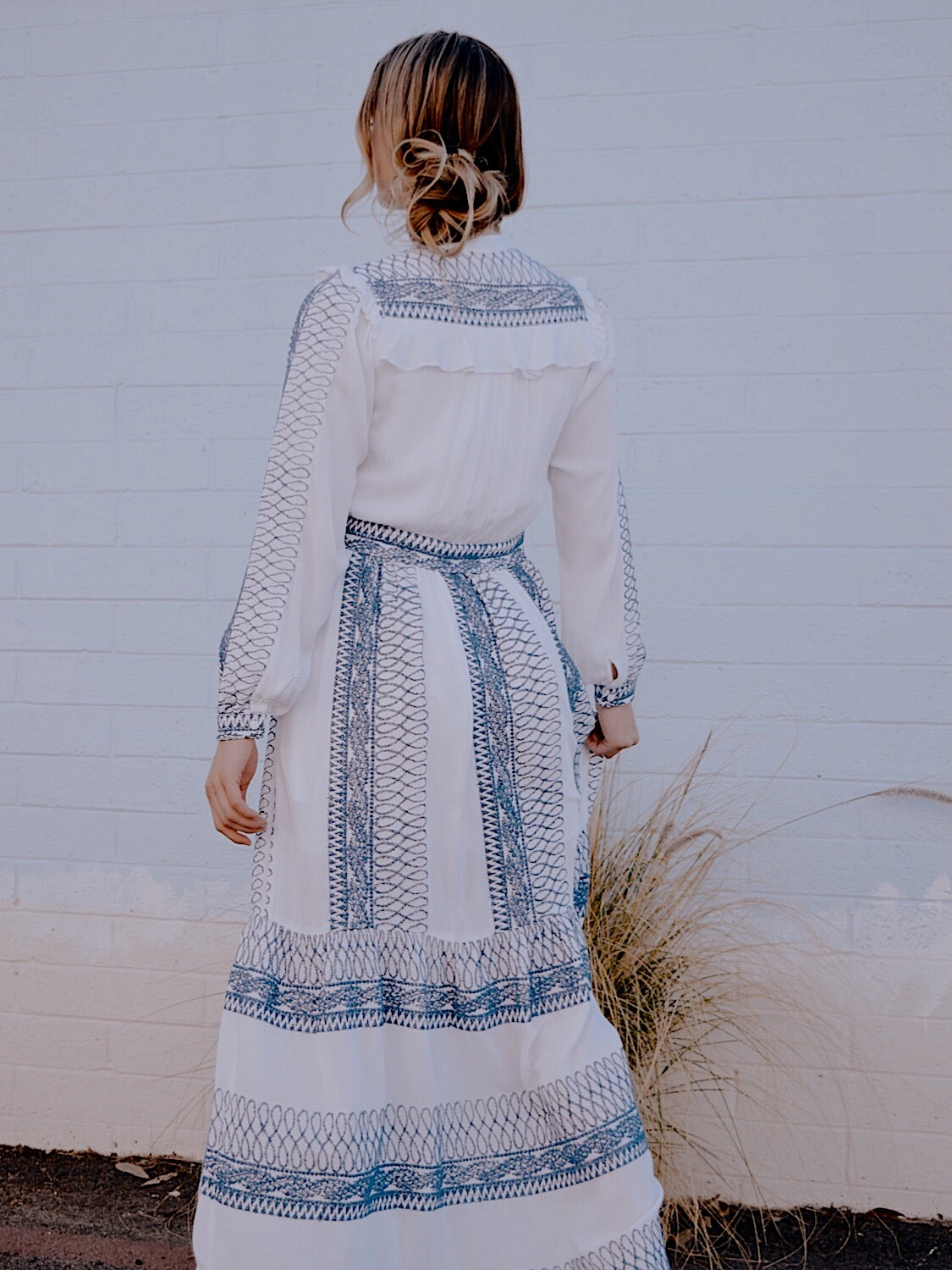 NATASHA EMBROIDERED DRESS by Hale Bob