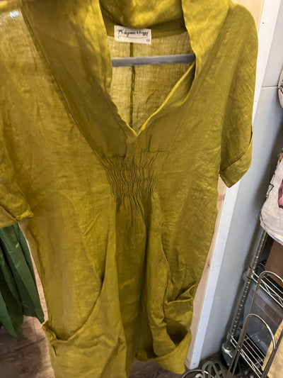 Golden Dune Linen Dress by 75