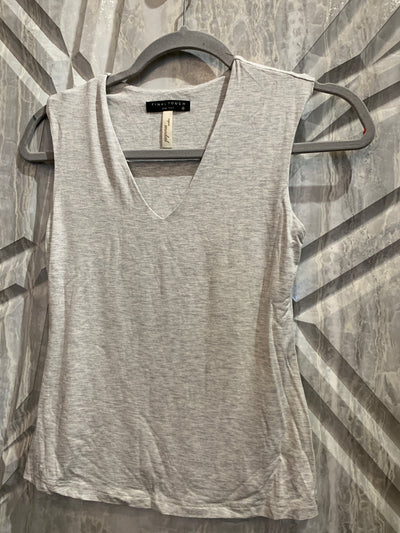 V-Neck Double Layered Extended Sleeve Tank Top