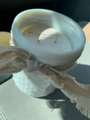 75 Degrees and Fuzzy Large Candle