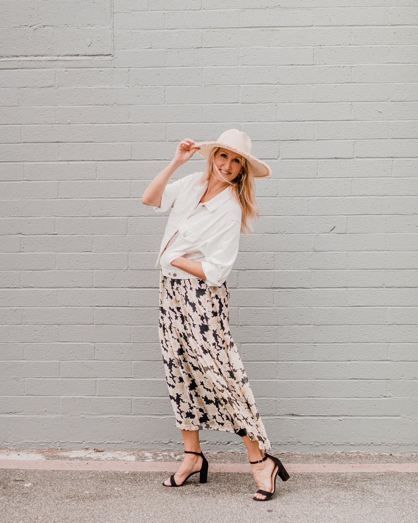 Optic White Crop Jean Jacket
