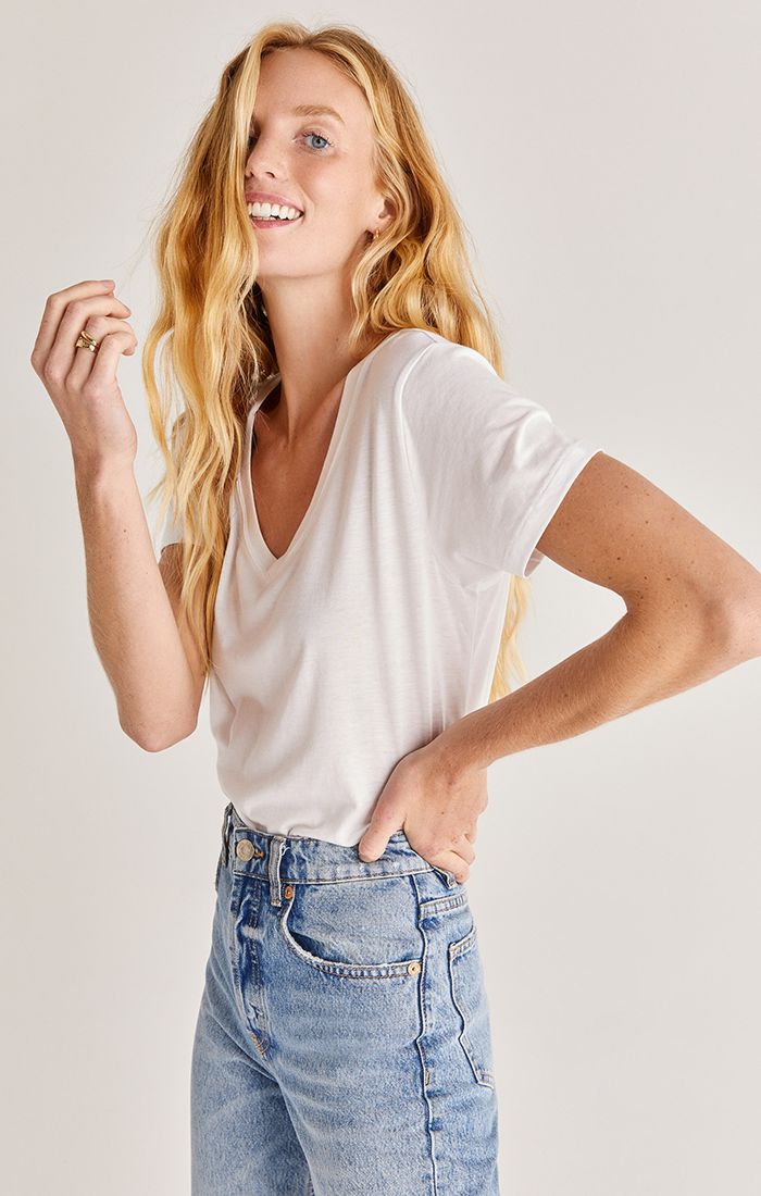 Kasey Modal V-Neck Tee by Z Supply