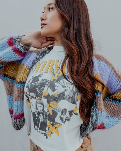 Nirvana Collage Reverse GF Tee by Daydreamer