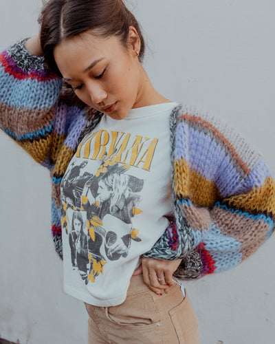 Nirvana Collage Reverse GF Tee by Daydreamer