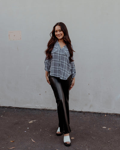 Two Pocket Button Down Blouse by Bella Dahl