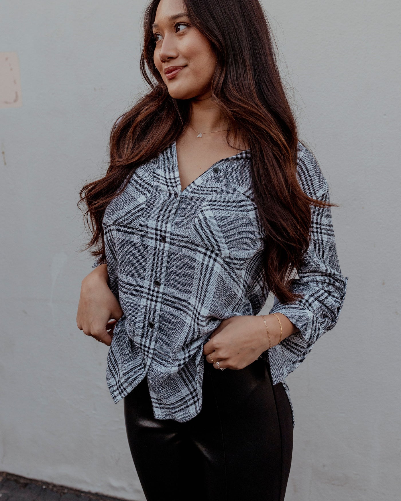 Two Pocket Button Down Blouse by Bella Dahl