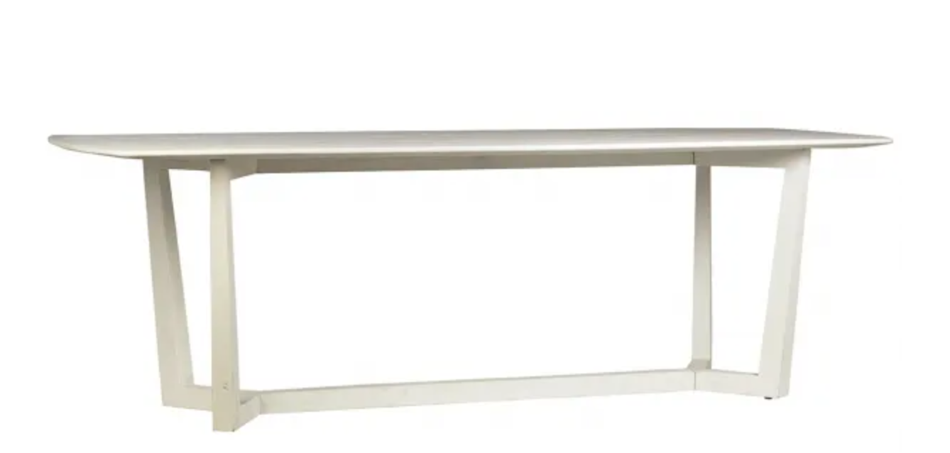 Caesar Dining Table White by Dovetail