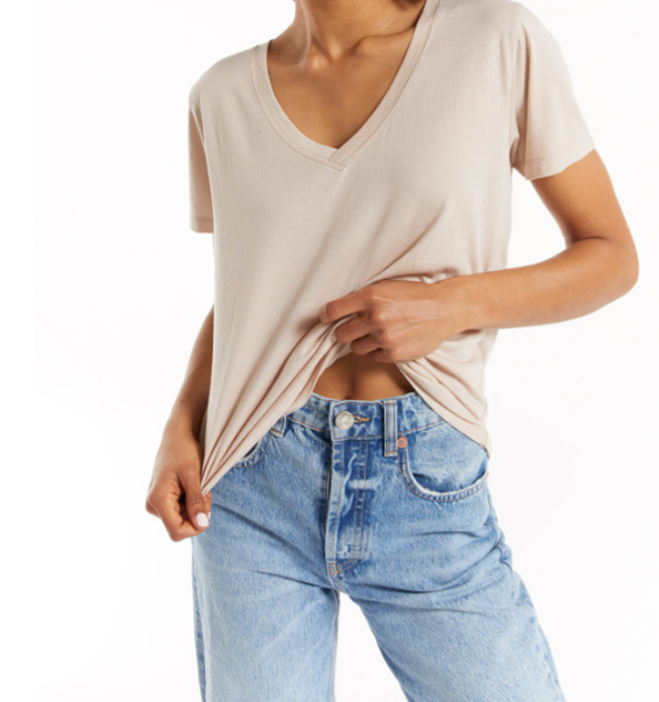 Kasey Modal V-Neck Tee by Z Supply