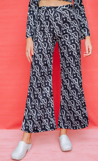 SATIN DISCO BELLS - WATERFALL WOMAN by Dazey LA