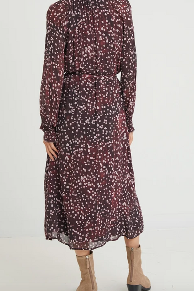 Long Sleeve Ruffle Midi Dress by Bella Dahl