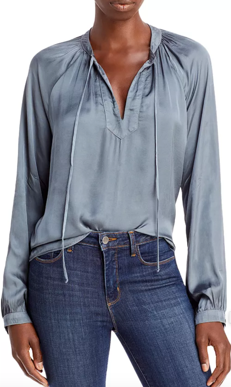 Tie Neck Blouse by Bella Dahl