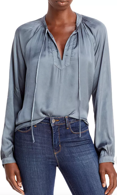 Tie Neck Blouse by Bella Dahl